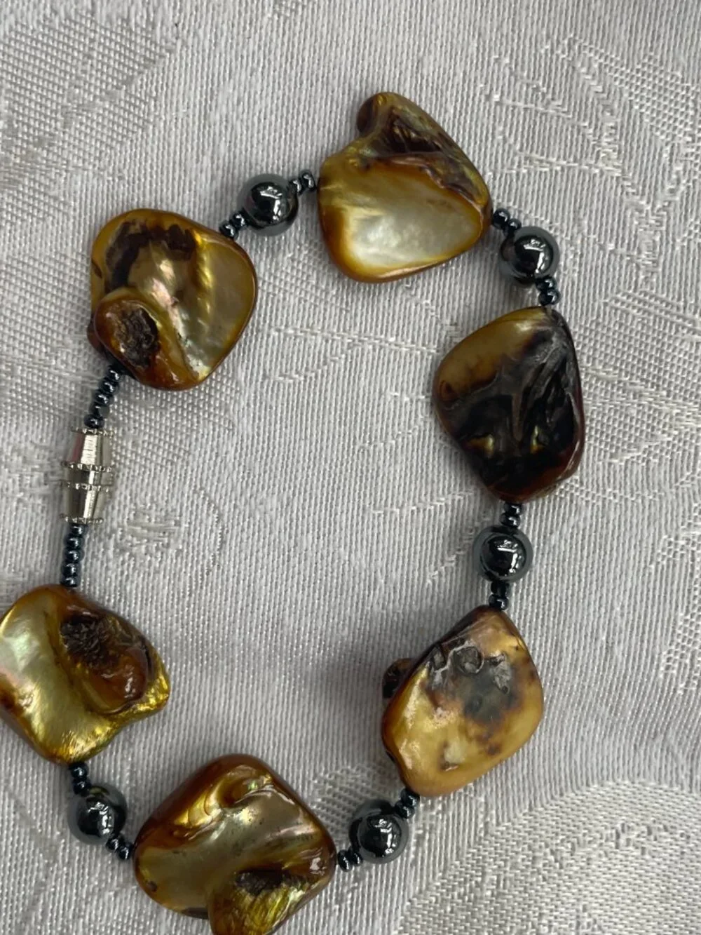 Baltic amber bead bracelet 20g Screw closure - Picture 2 of 2